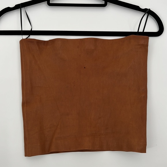 SPRWMN Tube Top in Camel - Picture 4 of 10